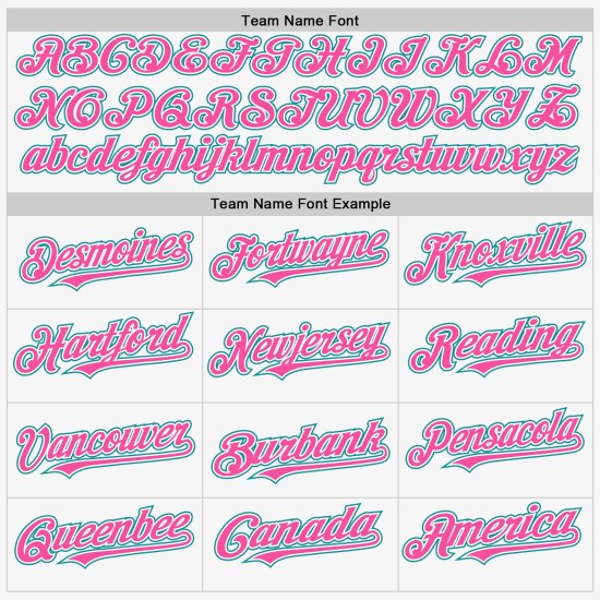Teal-Pink Jersey White Custom Baseball Authentic Sleeveless Teal-Pink Jersey White Custom Baseball Authentic Sleeveless