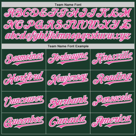 Jersey Green Custom Authentic Sleeveless Baseball Pink-White Jersey Green Custom Authentic Sleeveless Baseball Pink-White