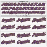 Authentic Custom Old Baseball Purple Gold-Black White Sleeveless Jersey Authentic Custom Old Baseball Purple Gold-Black White Sleeveless Jersey