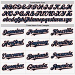 Electric White Jersey Black Sleeveless Blue-Orange Authentic Baseball Custom Electric White Jersey Black Sleeveless Blue-Orange Authentic Baseball Custom