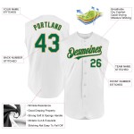 Gold Authentic Jersey Baseball Kelly Sleeveless Custom White Green-Old Gold Authentic Jersey Baseball Kelly Sleeveless Custom White Green-Old