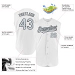 Jersey Authentic Sleeveless White Baseball Silver-Black Custom Jersey Authentic Sleeveless White Baseball Silver-Black Custom