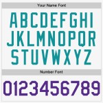 Custom Jersey Baseball White Purple-Teal Authentic Sleeveless Custom Jersey Baseball White Purple-Teal Authentic Sleeveless