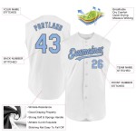 Light Sleeveless Blue-Steel Baseball Jersey Authentic Gray White Custom Light Sleeveless Blue-Steel Baseball Jersey Authentic Gray White Custom
