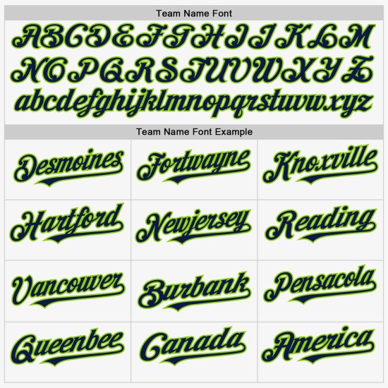 Green Authentic Jersey Sleeveless Navy-Neon White Custom Baseball Green Authentic Jersey Sleeveless Navy-Neon White Custom Baseball