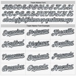 Jersey Authentic Sleeveless White Baseball Silver-Black Custom Jersey Authentic Sleeveless White Baseball Silver-Black Custom