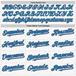 Custom Jersey Baseball White Purple-Teal Authentic Sleeveless Custom Jersey Baseball White Purple-Teal Authentic Sleeveless