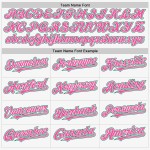 Custom Authentic Green-Pink Sleeveless Kelly Jersey Baseball White Custom Authentic Green-Pink Sleeveless Kelly Jersey Baseball White