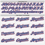 White Sleeveless Royal-Red Custom Baseball Jersey Authentic White Sleeveless Royal-Red Custom Baseball Jersey Authentic