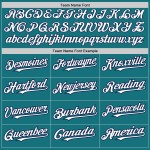 Custom Baseball Jersey Raglan White-Navy Sleeves Authentic Teal Custom Baseball Jersey Raglan White-Navy Sleeves Authentic Teal