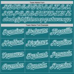 Raglan White Custom Jersey Sleeves Teal Authentic Baseball Raglan White Custom Jersey Sleeves Teal Authentic Baseball