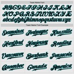 Authentic Raglan Custom Baseball Aqua Black-Aqua Pinstripe White Sleeves Jersey Authentic Raglan Custom Baseball Aqua Black-Aqua Pinstripe White Sleeves Jersey