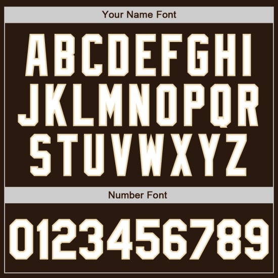 Custom Raglan Authentic Jersey White-Cream Baseball Brown Sleeves Custom Raglan Authentic Jersey White-Cream Baseball Brown Sleeves