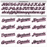 Black-Pink Authentic Baseball White Sleeves Raglan Jersey Custom Black-Pink Authentic Baseball White Sleeves Raglan Jersey Custom