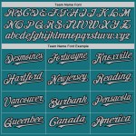 Gray-Black Raglan Teal Sleeves Jersey Custom Baseball Authentic Gray-Black Raglan Teal Sleeves Jersey Custom Baseball Authentic
