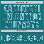 Raglan White Custom Jersey Sleeves Teal Authentic Baseball Raglan White Custom Jersey Sleeves Teal Authentic Baseball