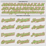 Custom Baseball Red-Neon Green Red White Jersey Authentic Sleeves Raglan Pinstripe Custom Baseball Red-Neon Green Red White Jersey Authentic Sleeves Raglan Pinstripe