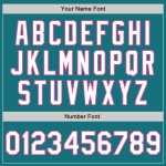 White-Pink Sleeves Custom Baseball Authentic Jersey Raglan Teal White-Pink Sleeves Custom Baseball Authentic Jersey Raglan Teal